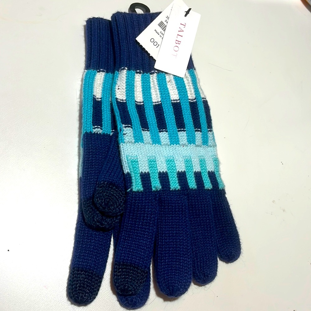 New with tags - Talbot’s women’s tech touch gloves (blue)